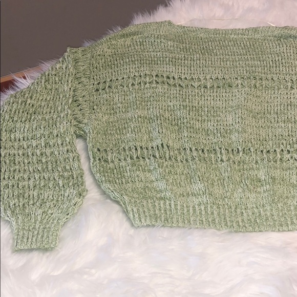 FREE PEOPLE Kiwi Cream ComboCoconut V-Neck Sweater - Picture 7 of 8